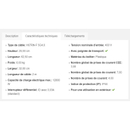 Armoire électrique de chantier - Brennenstuhl BSV 4/32 FS IP44 - Tension nominale d'entrée 400V - robuste avec différentiel 30 mA_3