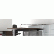 Bureau d'angle avec crédence de rangement - MDD - 180, Noir, Wenge, Non_3