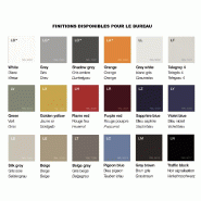 Comptoir d'accueil Glass finition laquée - Quadrifoglio - Gris soie_3