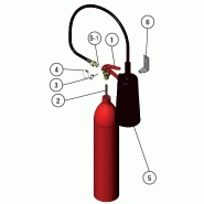 Extincteur à pression permanente avec gaz auto-propulseur