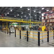 Barrière piétonne flexible Re-Flex - Absorption des chocs et protection des sols en béton_3