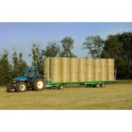 Plateau agricole Joskin Wago avec suspension tandem sur essieu arrière