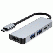 VALUE Station d'accueil USB type C, HDMI 4K, 2x USB type A + type C PD (Power Delivery)_3