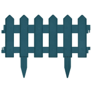 Vidaxl bordures de pelouse 25 pcs vert 10 m pp 48617_3