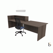 Banque d'accueil design avec accès PMR Z2 - Officity - Gauche, Eucalyptus, 186_3