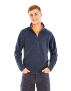 Micropolaire col zippé - Réf: R112X - polyester anti-boulochage, coupe sport confortable - marque Result_3