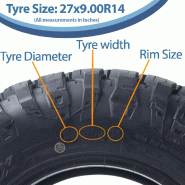 27x9.00R14  27x11.00R14 ATV Tyres 8ply OBOR Terrarex Road Legal (Set of 2  2)_3