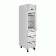 Armoire réfrigérée positive inox - 1 porte et 3 tiroirs - GN slimline série U - 292 L - Polar - UA113_3