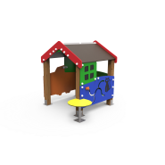 Équipement pour aires de jeux Vila JEDU01 - collection EDUCA - structure en bois lamellé et panneaux ECOPLAY_3