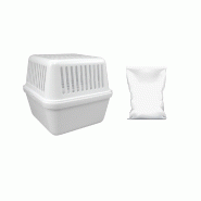 Absorbeur d'humidité - Recharge sac compatible sachet ou galet 500g - 20m² - Usage sous-sol_3