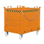 Benne à fond ouvrant AG_FB - 500 à 2000L - Charge 1000 à 1500 Kg - Acier robuste, laquée ou galvanisée_3