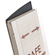 Porte-visuel Black-Line® 262 x 192 mm (portrait) Réf : 45101 - Design élégant et plexiglass antireflets_3