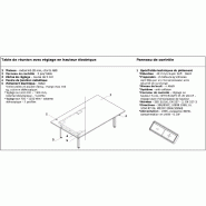 Table de réunion hauteur réglable électrique - MDD - Oui, Blanc_3