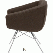 Fauteuil AIKO - Softline - Felt marron fonce 635_3