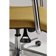 Passo - Chaise de bureau ergonomique - Sitis - Base en acier et polyester - Dossier résille noire - Piètement aluminium poli_3