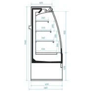 Vitrine semi verticale groupe intégré - version incurvée ou oblique  - CONTINUS SEMI VERTICALE_3