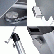 Support Télescopique pour PC Portable, Base Pivotante à  360&deg;, Support Rotatif pour Bureau, Haute_3
