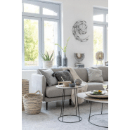 Table basse ovale OVAO - MDF naturel et métal noir - L121 x H38 x P80 cm_3