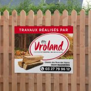 Panneau de chantier Akylux avec option vernis anti U.V. pour durabilité