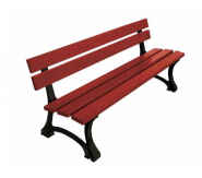 Banc Public City - Structure en acier zingué et lattes en bois - Hauteur assise 435 mm - Longueur 1800mm ou 2000mm - Capacité 4 places_3