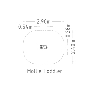 Jeu à bascule Mollie 1 place - réf 8044970 - Hags - Fondation à enterrer - Structure grise_3