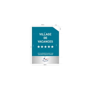 Panonceau village de vacances - aluminium dibond 308x420mm, épaisseur 3mm_3