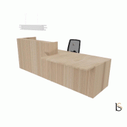 Banque d'accueil design avec accès PMR Z2 - Officity - 206, Droite, Orme_3