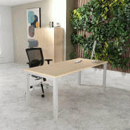 Bureau Professionnel Tempo Mobel Linea. - 160, Alu, Chêne moyen , Non_0