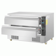 Soubassement double réfrigération 2 tiroirs Série U 6x GN 1/1 DA997 Polar_3