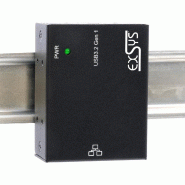 EXSYS EX-13021HMV USB 3.2 type B vers Ethernet 1 Gigabit, kit rail DIN inclus_3