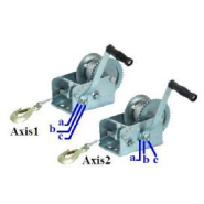 Treuil manuel PRTRM2000 Ribitech - Ribimex - 2 vitesses, force de traction 1100 kg_3