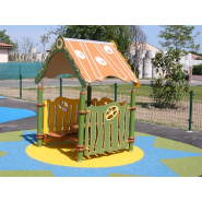 Maisonnette Fantastic - finition poteaux inox brossé avec aménagement intérieur - CAMELEO 1 FANTASTIC / JCA-0001 - Husson International_3