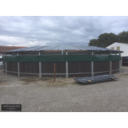 Marcheur pour chevaux professionnel - Toiture acier de 3m50 - Existe en 12, 15, 16, 18, 20m_3