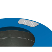 Corbeille Olbia 80 ou 120 L - Sobre, élégante et moderne pour espaces publics_3