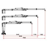 R 130 S2L Grue auxiliaire - BOB SPA - Capacité de levage 130 kNm - 7,94 m d'extension hydraulique_3