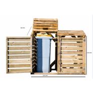 Ref. Cp 15090 - cache-conteneurs et abris poubelle - foresta - hors-tout: 1,50 x 0,90 m_3