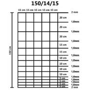 Vidaxl clôture de jardin acier galvanisé 50 m 150 cm argenté 149507_3
