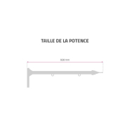 Enseigne vintage double face - mât en acier et plaque personnalisée en aluminium_3