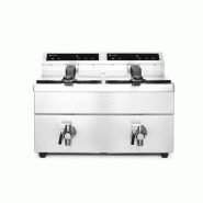 Friteuse à induction avec robinet de vidange 2x8L 230V HENDI_3