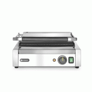 Grill de contact Panini Complètement rainuré 340x230mm HENDI_3