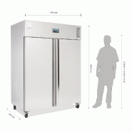 Armoire réfrigérée positive GN 2 portes 1300L Série U - Polar - U634_3