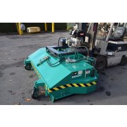 Balayeuse industrielle Attec - ramassage et déversement hydrauliques - pour télescopiques et chariots élévateurs_3