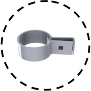 Colliers pour grilles main courante - fixation pour clôture  -  diamètre pour poteaux de ø60mm_3