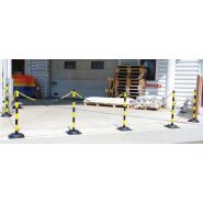 Pk906rb - barrière à chaîne poteaux plastique - signals - h 900 x ø 40 mm_3