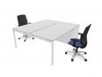 Bureau bench 2 personnes ARCTIC sur armoires - Kesiolt_3