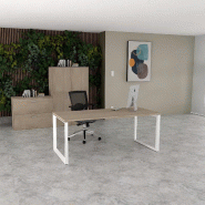 Bureau droit individuel Star - Mobel Linea - Blanc 9010, 160, Non_0