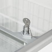 Congélateur vitré de crème glacée IC401SC ( 401 / 350) blanc TEFCOLD_3
