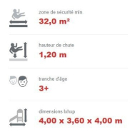 Pyramide à cordes pour aire de jeux - Hauteur 3m60 - Conforme EN1176 - Référence BT16059_3