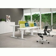 Fauteuil direction Dinamica - haut dossier, structure en nylon blanche ou noire, assise et dossier en résille_3