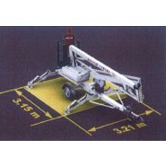 Solution élévatrice tractable légère de 1200 kg pour travaux en hauteur